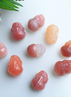 女盐源玛瑙挂件小滴溜DIY