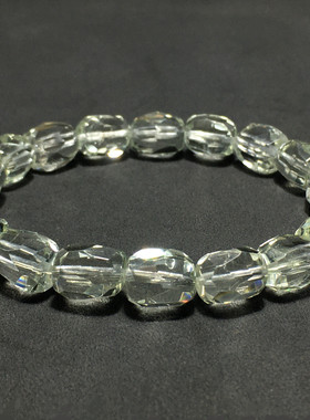 天然绿水晶手链刻面款冰透礼物