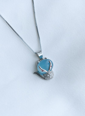 捡漏水晶挂件生日礼物天然海蓝宝