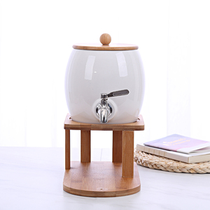 日式冷水壶带龙头创意耐高温喝水杯泡茶壶套装客厅家用陶瓷凉水壶
