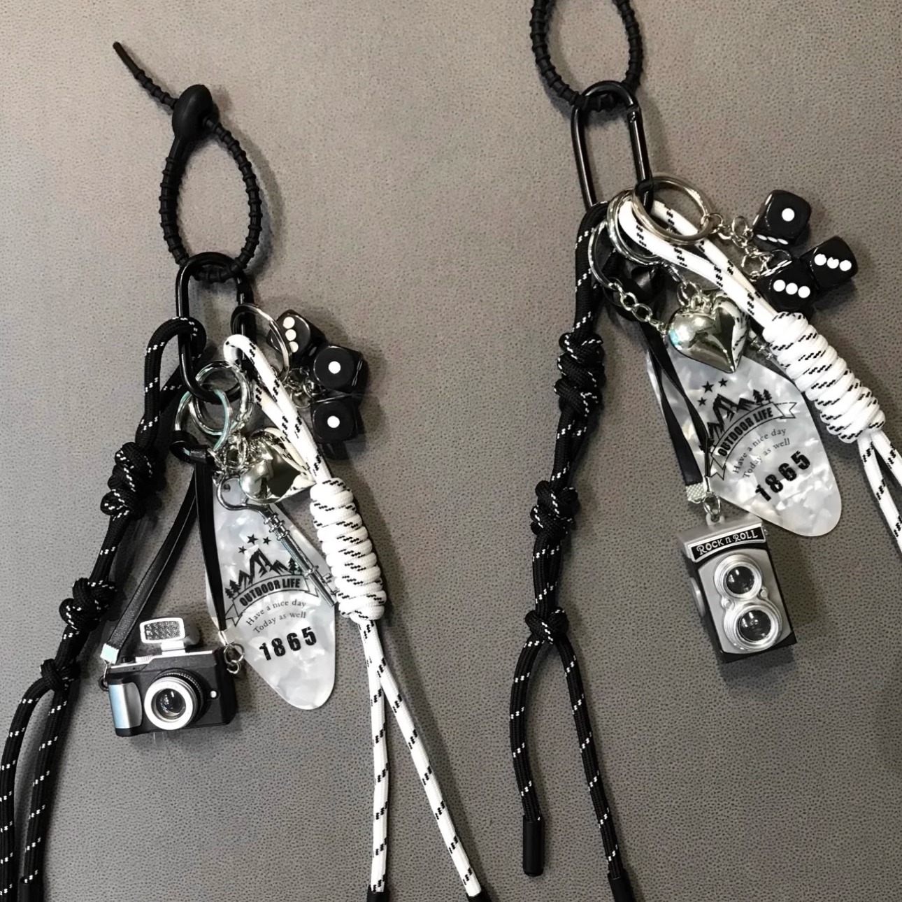 新品相机diy编织绳吊牌复古钥匙链车钥匙扣包挂件miu系风挂件礼物