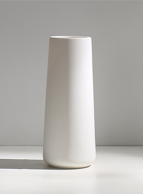 白色简约陶瓷花瓶水养北欧现代创意家居客厅餐桌干花插花装饰摆件