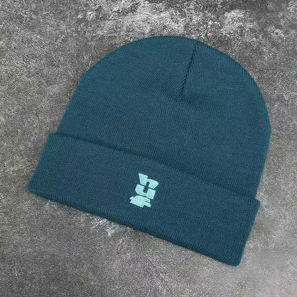 Joker严选HUF 油蓝色翻边针织毛线帽 Megablast Cuff Beanie