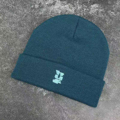Joker严选HUF 油蓝色翻边针织毛线帽 Megablast Cuff Beanie