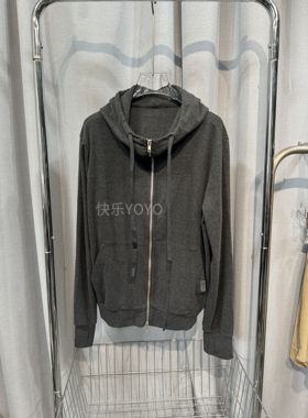 bobo1972连帽拉链卫衣外套女秋季宽松长袖简约休闲上衣