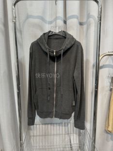 bobo1972连帽拉链卫衣外套女秋季 简约休闲上衣 宽松长袖