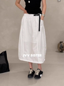 JVVSISTER2026春夏新款韩版宽松显瘦百搭工装半身裙女休闲长裙潮
