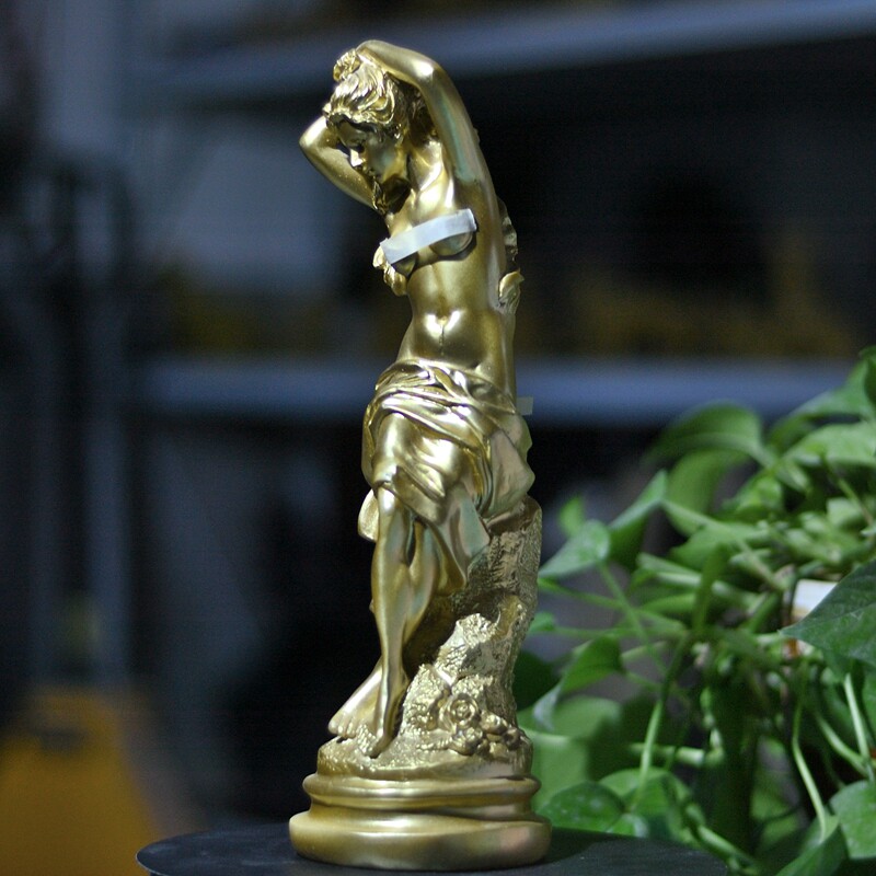 北欧艺术摆件装饰女神金色可定制雕像客厅欧式雕塑世界名著维纳斯