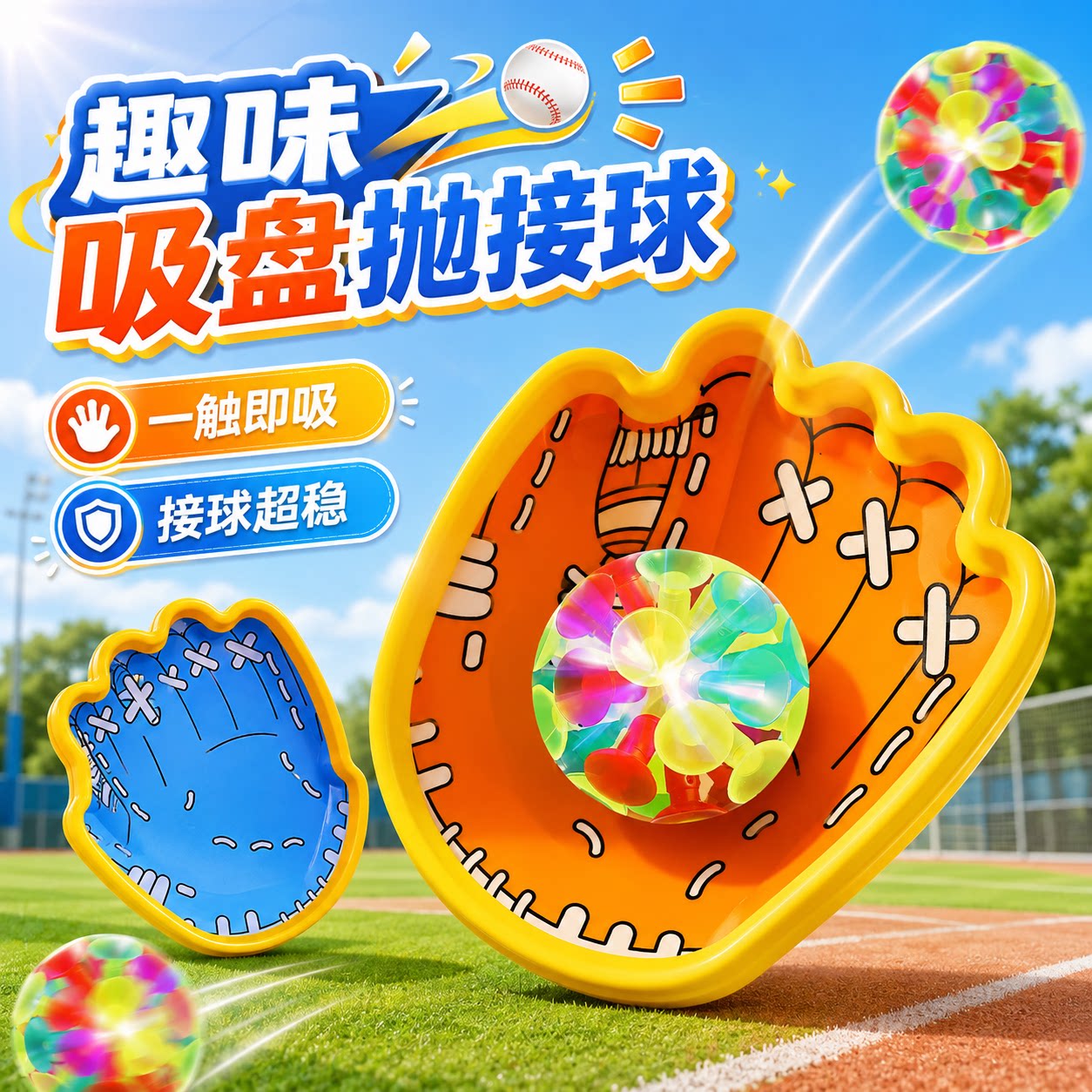 【今日特价】趣味吸盘抛接球