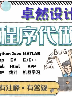 python代编程java代码编写C语言R代写matlab程序php设计c++代做qt