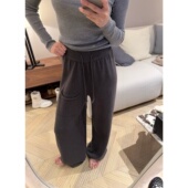 ski 女 抗起球安迪丝收口高腰抽绳裤 byTannin赤兔特别 口袋针织裤