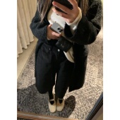 Tannin赤兔cool girl美式 ski 复古灯芯绒高腰显瘦七分阔腿裤 女