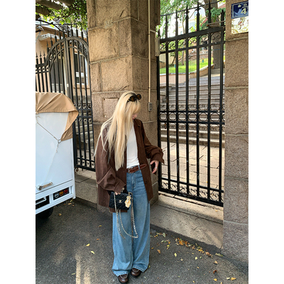 skibyTannin翻领外套夹克