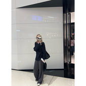 春秋显瘦直筒懒人慵懒垂感阔腿裤 ski byTannin赤兔通勤百搭休闲裤