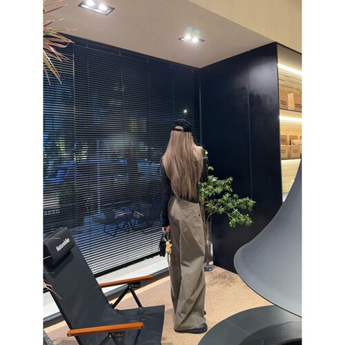 skibyTannin复古时髦阔腿裤