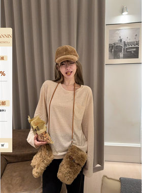 skibyTannin好穿口袋打底衫