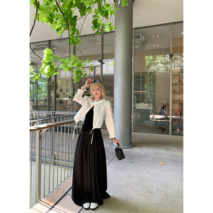 ski by Tannin赤兔杜松茉莉】法式镂空刺绣气质修身荷叶边衬衫女