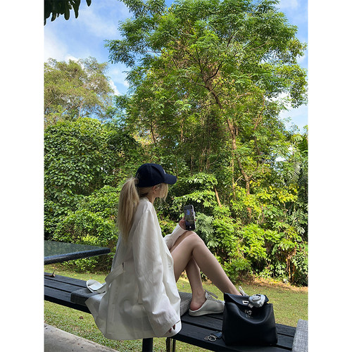 skibyTannin老钱亚麻套装