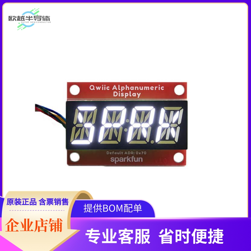 COM-18565【QWIIC ALPHANUMERIC DISPLAY WHITE】开发板 套件 编