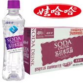 娃哈哈无汽苏打水饮品350ml 整箱无糖弱碱水学生饮料特价 24瓶装
