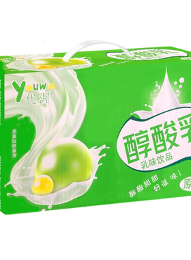 优渥醇酸乳原味250ml*12/24盒装整箱散装花生核桃味饮品红苹果味