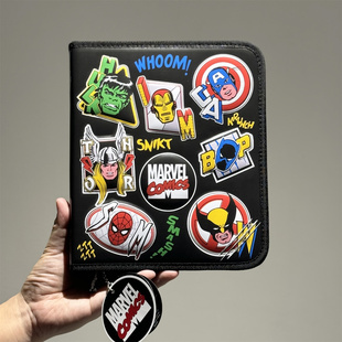 Smiggle彩笔套装漫威超级英雄世界文具收纳背包学生绘画拉链笔袋