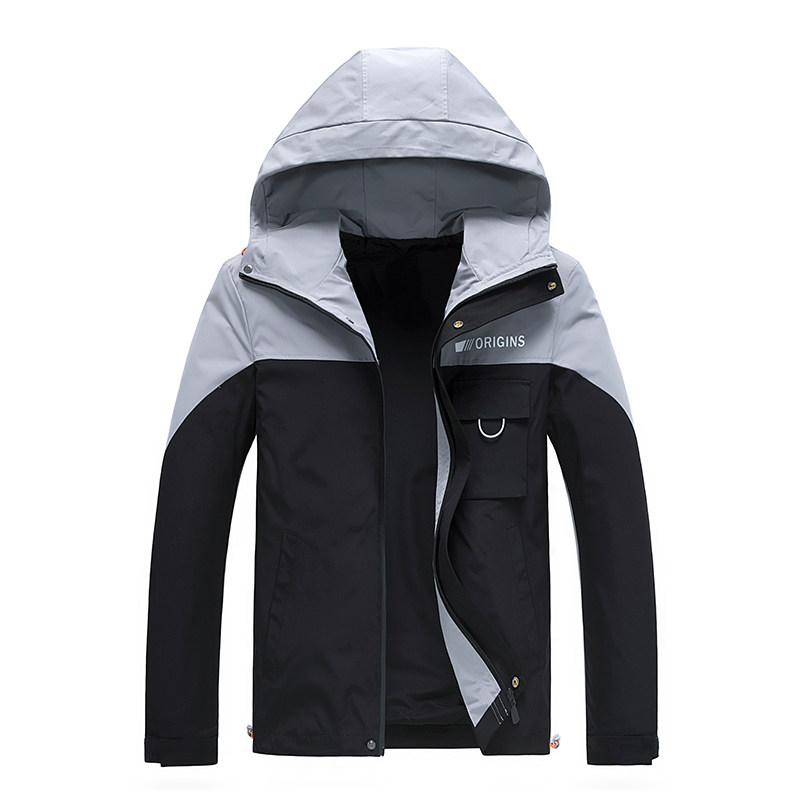 New fall 2020 hooded jacket men's jacket men's Casual Jacket Large