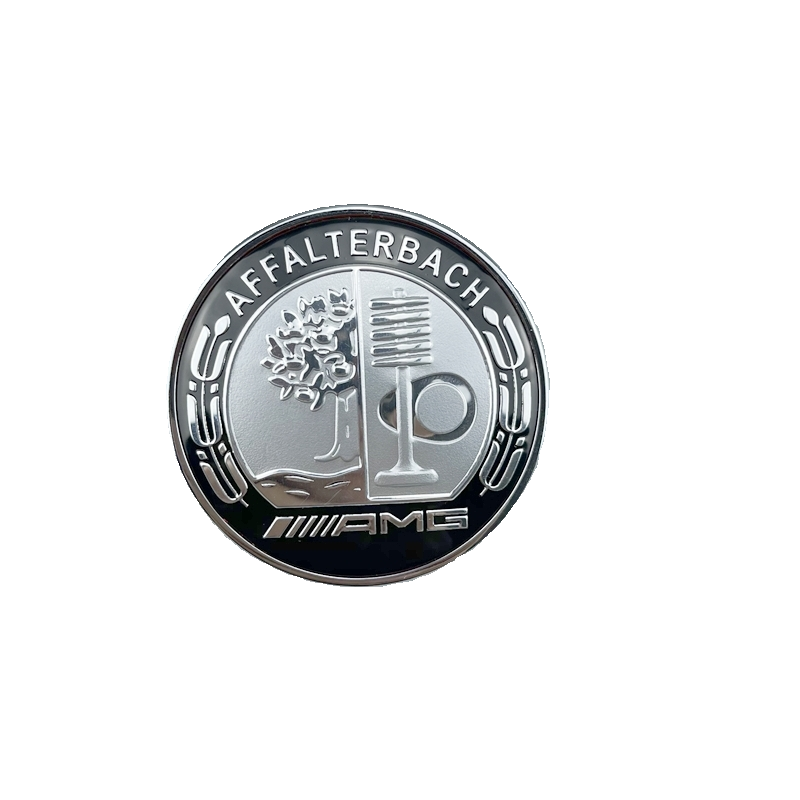 适用于奔驰C级E级苹果树GLC机盖标CLS前杠标AMG引擎盖CLA45 GLB35