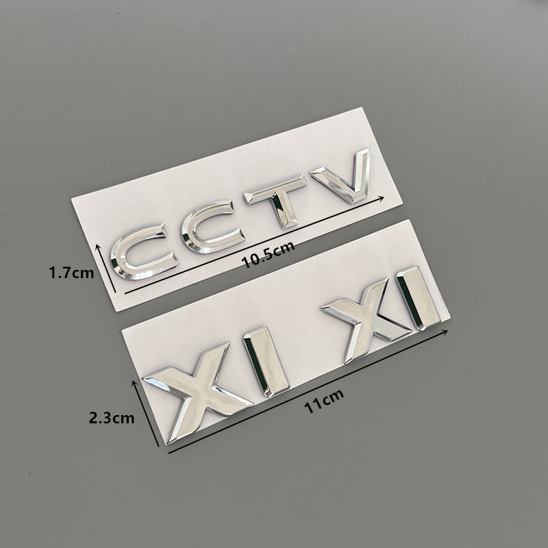 适用于大众CC改装字母TV车身贴Xi Xi嘻嘻3d立体个性创意文字尾标