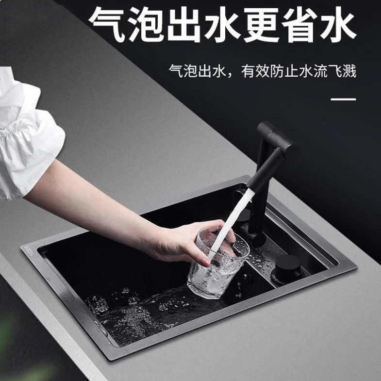 厨房吧台隐藏式冷热折叠龙头单槽304不锈钢家用洗菜盆碗盆水龙头,家装主材,厨房龙头,淘宝优惠券,粉丝福利购,淘宝优惠卷