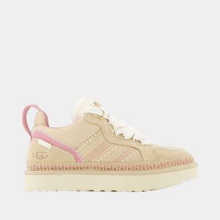 UGG Lowmel Meadow运动鞋 - 皮质 - 米色