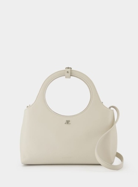 活希源 Courreges Holy Day 斜挎包 皮质 白色