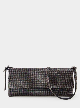 Benedetta Bruzziches VITTISSIMA LA GRANDE 银色水晶网眼腋下包