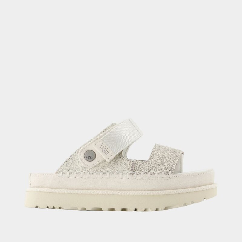 UGG Goldenstar Crackle Glide 女式厚底凉鞋休闲沙滩凉拖图片