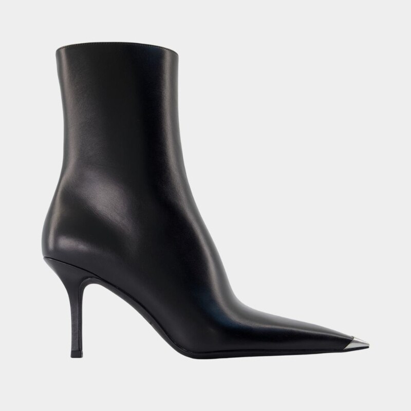 亚历山大王 Alexander Wang Ferrara踝靴 - 皮质 - 黑色