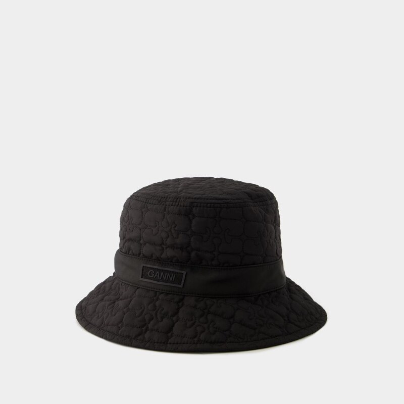 Ganni Quilted Tech 合成材质渔夫帽