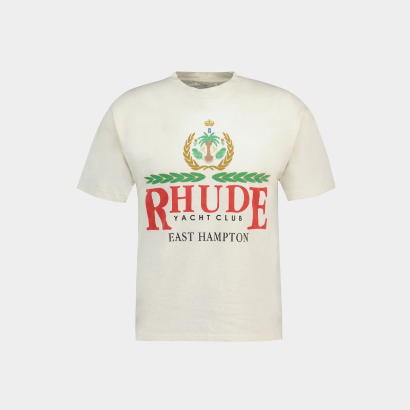 Rhude East Hampton Crest 白色棉质T恤 女装/女士精品 T恤 原图主图