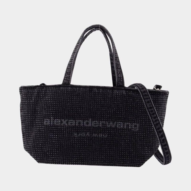 亚历山大王 Alexander Wang 小号手提包 - 棉质 - 深灰色
