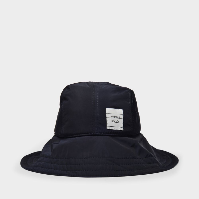 Thom Browne Rain Hat 时尚渔夫帽 蓝色斜纹帽子 服饰配件/皮带/帽子/围巾 帽子 原图主图