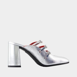 粉丝专享 皮质 CAREL 凉鞋 银色 Fatale