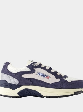 Autry Hyperway 低帮运动鞋 - 皮质 - 蓝色
