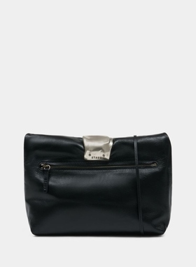 Staud Staud 皮质手拿包 - 皮质- 黑色