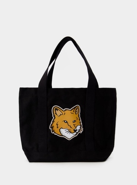 Maison Kitsune Fox Head 小狐狸经典印花单肩托特包单肩包手提包