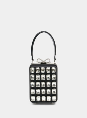 SELF PORTRAIT 超细纤维手提包 - 真丝 - 黑色