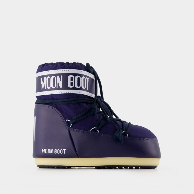 Moon Boot Icon 低帮踝靴 - 合成材质- 蓝色