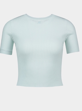 活希源 Courreges Buckle T恤 - 粘胶纤维 - 绿色