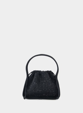 亚历山大王 Alexander Wang Ryan Small黑色合成材质小号手拿包单