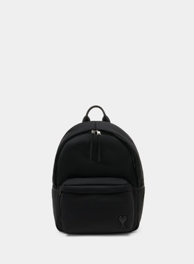 AMI Paris Marcel 双肩包 - 合成材质 - 黑色