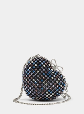 SELF PORTRAIT 心形手拿包 - 金属 - 多色