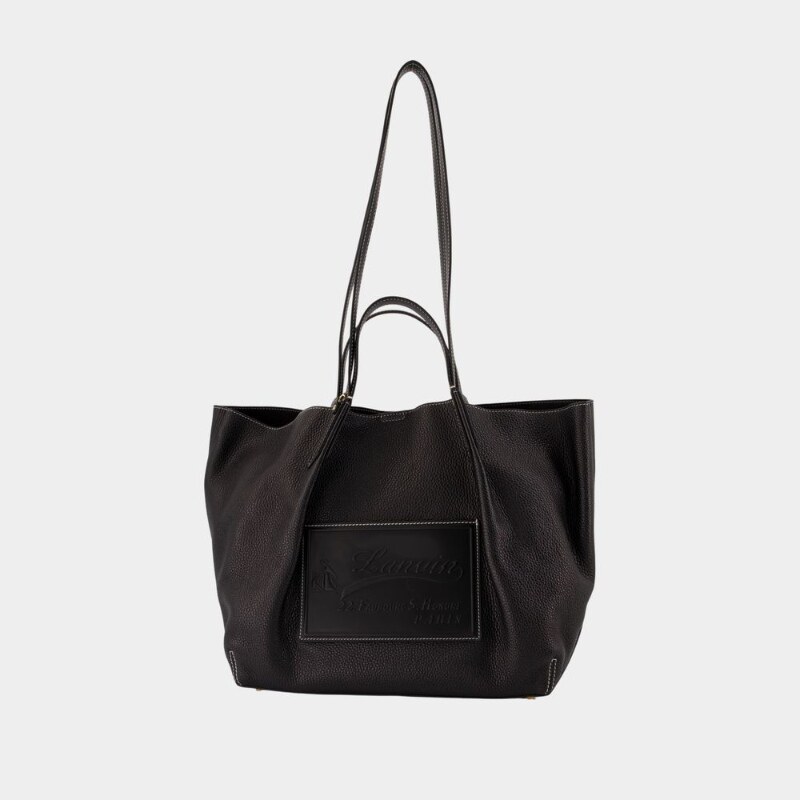 浪凡 Lanvin 购物袋 - 皮质 - 黑色
